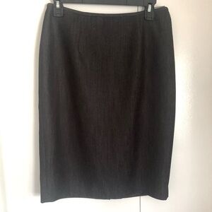Calvin Klein Women’s Black A Line Pencil Skirt Lined Center Zip Size 2 Office
